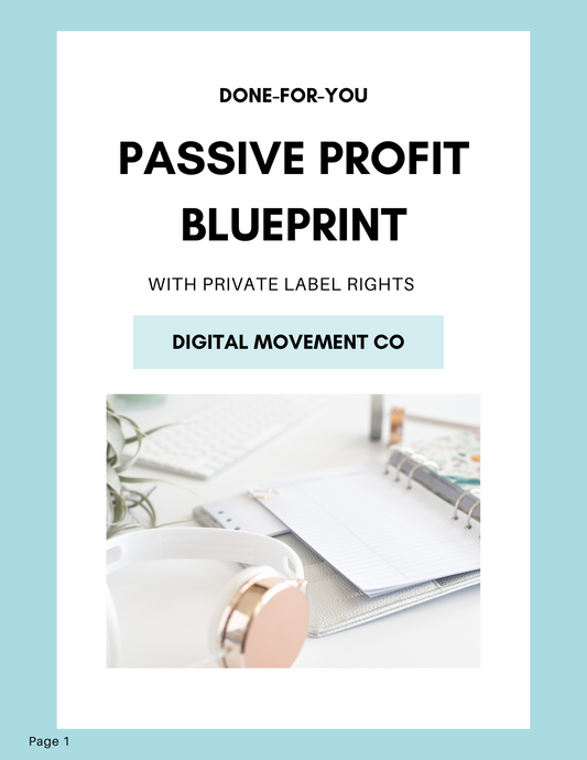 Passive Profit Blueprint